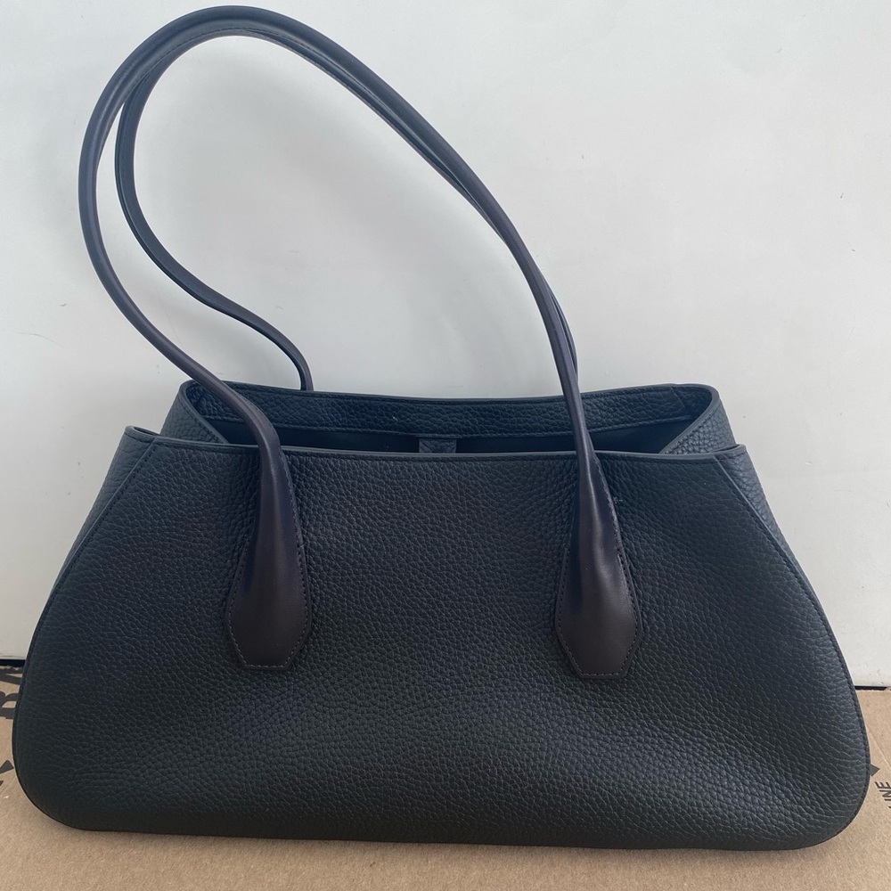 The Row Alger Geometric Shoulder Bag in Leather - Picture 1 of 6